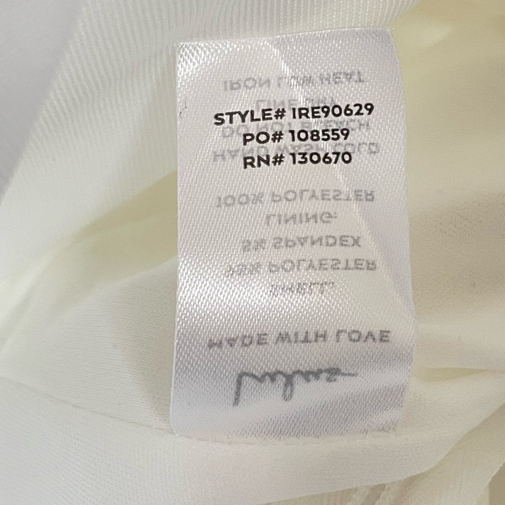 NWT Lulus Won A Heart Strapless Sweetheart Wide Leg Jumpsuit White XS - Picture 15 of 16